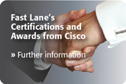 Fast Lane’s Zertifizierungen, Spezialisierungen und Auszeichnungen von Cisco